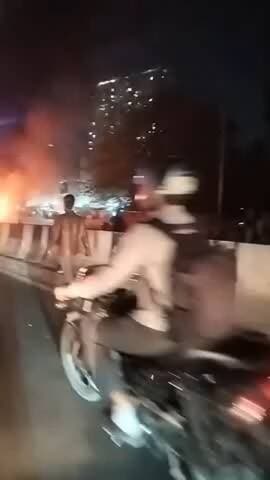 ಬೆಂಗಳೂರು ಉತ್ತರ: ಬೆಂಗಳೂರಿನಲ್ಲಿ ನಡು ರಸ್ತೆಯಲ್ಲೇ ಹೊತ್ತಿ ಉರಿದ ಕೆಎಸ್ಆರ್ಟಿಸಿ ಬಸ್