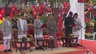 नेपाल के राष्ट्रीय स्वतंत्र पार्टी (आरएसपी) के नेता बालेंद्र शाह नेपाल के नए प्रधानमंत्री के रूप में आज शपथ लिए..
#reels...