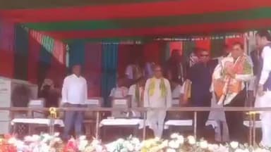 শিলচর: শিলচরে BJP দলের বিজয় সংকল্প সমাবেশে উপস্থিত কেন্দ্রীয় মন্ত্রী