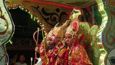 ଝାରସୁଗୁଡା: ରାମନବମୀ ରେ ଝାରସୁଗୁଡ଼ା ହେଲା କେଶରିମୟ