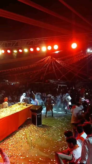 रामनवमी के अवसर पर मित्र मंडली उदयपुर द्वारा आयोजित श्री राम शोभा यात्रा की प्रस्तुत झांकी