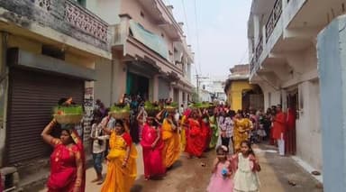 माँ महामाया मंदिर एवं कंकालिन मंदिर की ज्वारा विसर्जन किया गया, रामनवमी के अवसर पर श्रीराम मंदिर के विशेष पूजा अर्चना, द...
