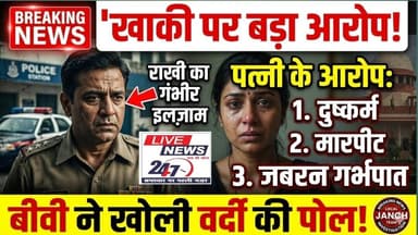 #बीवी के आरोपों में धिरी खाकी पत्नी ने दुष्कर्म मारपीट और जबरन गर्भपात कराने का लगाया आरोप#sach ki