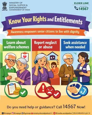 Dignity in ageing begins with awareness - call Elder Line 14567 for guidance and support.
#AgeingWithDignity
@railminindia
