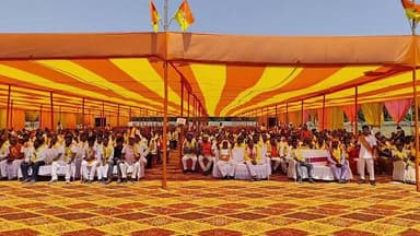 रामगढ़ जिला क्षेत्र के आवासीय कॉलोनी सीसीएल रजरप्पा स्टेडियम में भारत स्वाभिमान, पतंजलि योग समिति के तत्वाधान में झारखं...