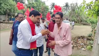 গঙ্গারামপুর: গঙ্গারামপুরে বোড়ডাঙ্গিতে রবিবাসরীয় প্রচারে ঝড় তুললেন সিপিএম প্রার্থী বিপ্লব বর্মন