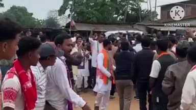 যমুনামুখত বঢ়মপুৰ সমষ্টিৰ বিজেপি মনোনীত প্ৰাৰ্থী জিতু গোস্বামীৰ নিৰ্বাচনী প্ৰচাৰ সভা