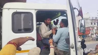 धौलपुर: धौलपुर में RTO कार्रवाई के दौरान ट्रक चालक फरार, हाईवे पर खड़े किए ट्रक से लगा जाम