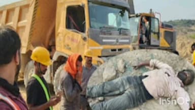 केळापूर: वेकोलीशी संलग्न ओबी वाहतूक कंपनीचा वोल्वो ट्रक उलटला चालकाचा जागीच मृत्यू मुकुटबन येथील घटना