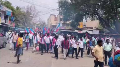 பாப்பிரெட்டிபட்டி: கடத்தூரில் திமுக வேட்பாளர் அம்பேத்கர் சிலைக்கு மாலை அணிவித்து மரியாதை செலுத்தினர்