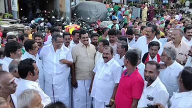 தேனி: சென்னையில் இருந்து போடி செல்லும் வழியில் தேனியில் போடி தொகுதி வேட்பாளர் ஓபிஎஸ்-க்கு பிரம்மாண்ட வரவேற்பு