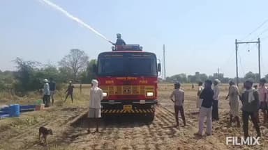मुरैना: नगरा गांव के खेत में गेहूं की फसल में अचानक लगी आग, मौके पर पहुंची फायर ब्रिगेड, वीडियो वायरल