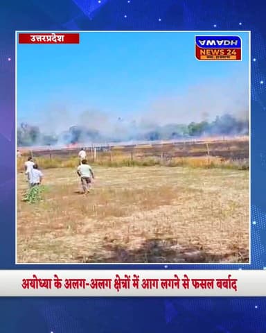 सोहावल और रुदौली तहसील क्षेत्र के अमानीगंज व सोहावल में अलग-अलग स्थानों पर लगी आग से करीब 40 बीघा गेहूं की खड़ी फसल जलकर...