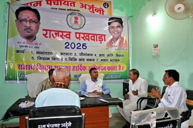 कलेक्टर श्री कुलदीप शर्मा ने ग्राम पंचायत अर्जुनी में आयोजित राजस्व शिविर का लिया जायजा, आवेदनों के त्वरित निराकरण के दि...