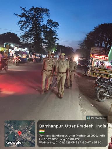 #SPKheri के निर्देशन में कानून व्यवस्था, शांति व सुरक्षा-व्यवस्था बनाये रखने के उद्देश्य से व आमजन में पुलिस के प्रति वि...