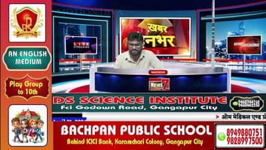 #Live 'खबरनामा' दिनभर की तमाम खबरें सबसे तेज, सबसे पहले, हर खबर पर पैनी नजर #NewsLive #News7Rajasthan #newsrajasthan #ne...