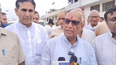 #Indri मंडी का दौरा करने के बाद पत्रकारों से बात करते हुए Ram Kumar Kashyap - MLA Indri