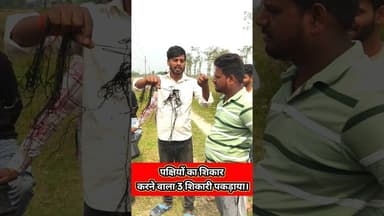 200 रुपया में पक्षियों को बेचने वाला पकड़ा लोग !! #shortsfeed #trend #birds #viralvideo #shikari