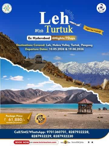 Swap city skylines for Himalayan horizons. Discover the surreal beauty of Leh and the hidden charm of Turtuk on this 6N/7D Ladakh escape. Crisp mountain air, dramatic landscapes, and stories from the edge of India await.