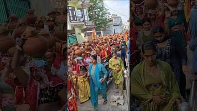 हनुमान जयंती कलश यात्रा फाजिलपुर बादली #shorts #short #viral