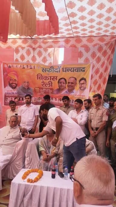 सफीदों नगर परिषद बनाने की रखी मांग विधायक दादा रामकुमार गौतम के सामने