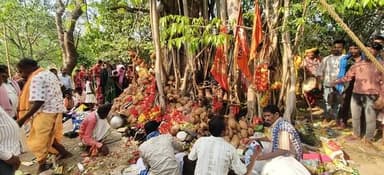 ସଇଡା ରେ ମାଁ ଚୈତ୍ରା ଙ୍କର ପୂଜା ଅର୍ଚ୍ଚନା ହଜାର ହଜାର ଶ୍ରଦ୍ଧାଳୁ ଙ୍କର ଭିଡ଼ ଲାଗିଛେ ମାଁ ଙ୍କର ଦର୍ଶନ ଲାଗି ଶରଣ ରେ ଭକ୍ତ 🚩🙏 #ChaitraNa...