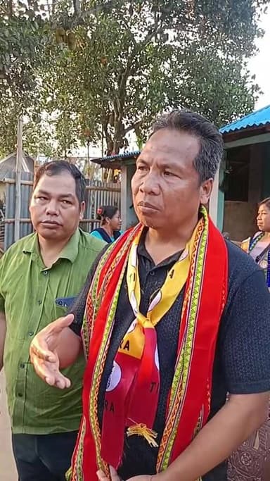 বাগমা চন্দ্রা পাড়াতে ত্রিপরা মাথার জয়নিং সভা, উপস্থিত ছিলেন সিএম পূর্ণ চন্দ্র জমা তিয়া।