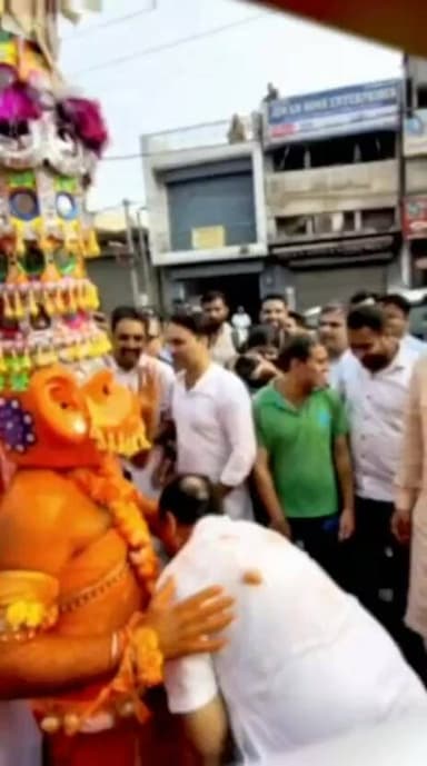 शहरी विधायक प्रमोद विज ने भी श्री हनुमान स्वरूप का दर्शन प्राप्त किया
