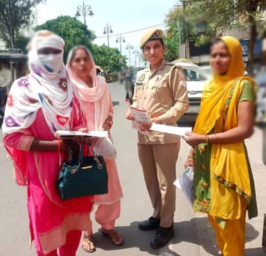 #SSP @moradabadpolice के निर्देशन में थाना- गलशहीद पुलिस द्वारा #MissionShakti5 अभियान फेज-5 के तहत थाना क्षेत्रा0 भ्रम...