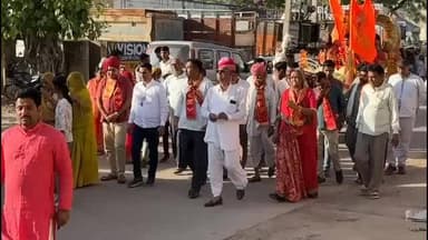 गंगरार: गंगरार में हनुमान जन्मोत्सव पर भव्य जुलूस संपन्न