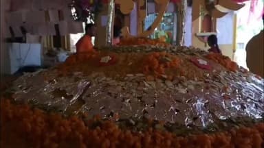 जबलपुर: हनुमान प्रकटोत्सव पर बना 1250 किलो का लड्डू, सवा सौ करोड़ श्री राम नाम से सजा पचमठा मंदिर!