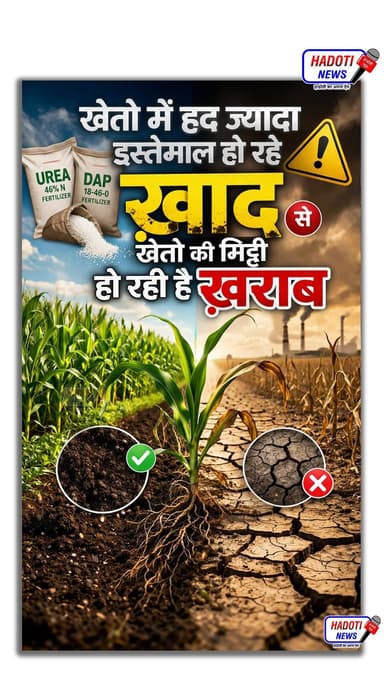 खेतो में हद ज्यादा इस्तेमाल हो रहे खाद से खेतो की मिट्टी हो रही है ख़राब
