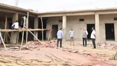 गोपद बनास: चुरहट: सांसद ने सरस्वती विद्यालय के भवन निर्माण कार्य का किया निरीक्षण