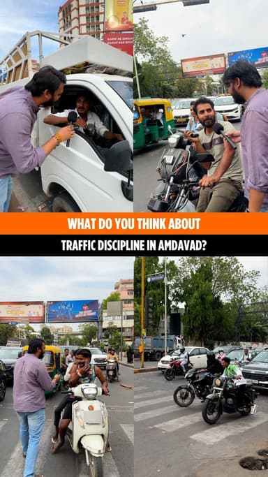 What do you think about traffic discipline in Amdavad?