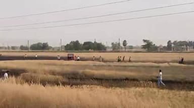सासाराम: एनएच बेदा मोड़ के पास गेहूँ की फसल में लगी आग!