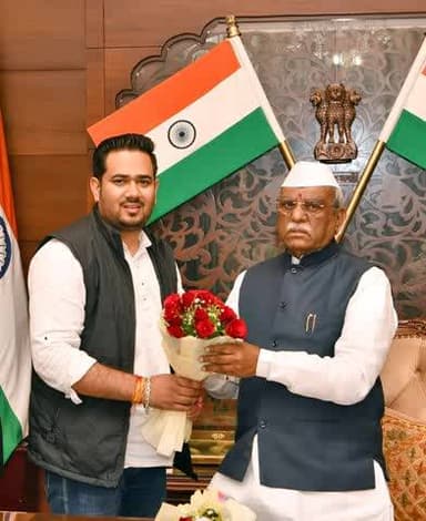 आज प्रातः राजस्थान के महामहिम राज्यपाल महोदय श्री हरिभाऊ किशनराव बागड़े जी से शिष्टाचार मुलाकात हुई।