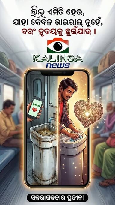 ରିଲ୍ ଏମିତି ହେଉ, ଯାହା କେବଳ ଭାଇରାଲ୍ ନୁହେଁ, ବରଂ ହୃଦୟକୁ ଛୁଇଁଯାଉ I
ସୋସିଆଲ ମିଡିଆରେ ସୃଷ୍ଟି କରନ୍ତୁ ସଂସ୍କାର : ରିଲ୍ ହେଉ ସକରାତ୍ମକତ...