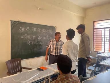 भविष्य से भेंट कार्यक्रम अंतर्गत आज दिनांक 4 अप्रैल 2026 को शासकीय हायर सेकेंडरी स्कूल नायसमन्द बेरसिया में भेंट की गई त...