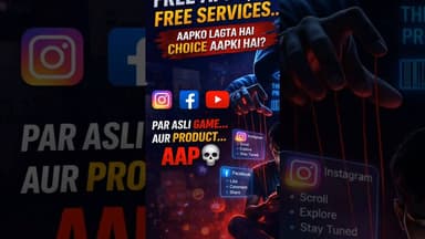 Free apps, free services… 🤔”“Aapko lagta hai choice aapki hai?”“#tmkoc #contentcreation