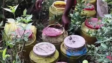 पताही में पुलिस ने विभिन्न लोगों पर शराब के विरोध चलाया विशेषअभियान, दस हजार लीटर शराब को मौके पर ही किया नष्ट