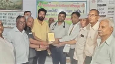 नारनौल: नारनौल में वरिष्ठ नागरिक संगठन द्वारा आयोजित फ्री मेडिकल कैंप में 48 मरीजों ने करवाया इलाज