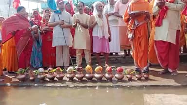 मुआर घाट पर सब यज्ञ चंडी यज्ञ का आयोजन किया जा रहा है