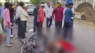 कुरावली: ओछा मंडी के पास ट्रक की टक्कर से बाइक सवार युवक की हुई मौत