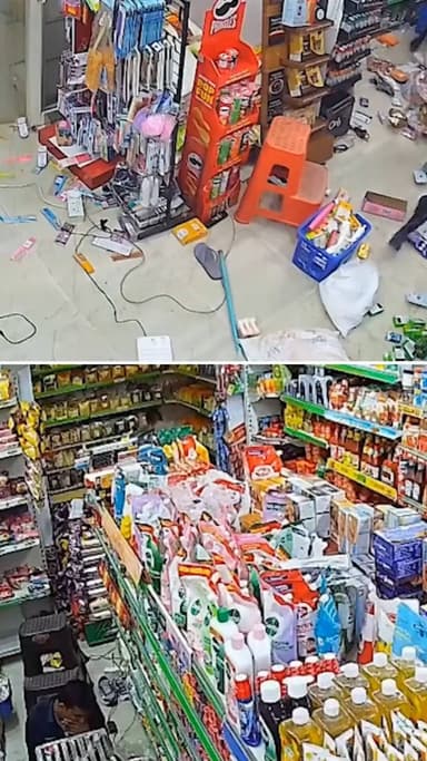 दिल्ली के वसंत कुंज में बदमाशों ने एक आउटलेट में घुसकर किया हंगामा और मारपीट.