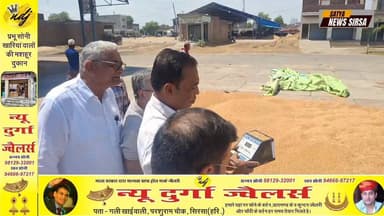 रानिया मंडी में पहुंचे SDM पारस बागोरिया!किसानों के प्रबंध के लिए मार्किट कमेटी सेक्टरी को दिए आदेश. #Satyanewsharyana #...