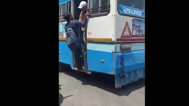 हरियाणा रोडवेज कंडक्टर ने चलती बस से युवक को धकेला, कुरुक्षेत्र में बोला- 'जा कर शिकायत कर, डरता नहीं'