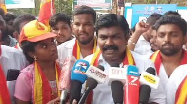ஆலங்குடி: TVK ஆலங்குடியில் வெற்றி பெற்றார் செய்யப்படும் திட்டங்கள் குறித்து பட்டியலிட்ட வேட்பாளர் துரை கந்தசாமி பேருந்து நிலையத்தில் பேட்டி