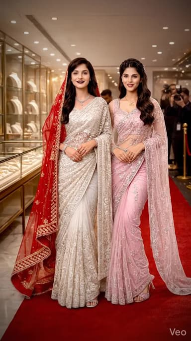 विशाल फैशन शोरूम में दिखा ग्लैमर! ✨ शानदार साड़ियों के कलेक्शन ने जीता सबका दिल। अपनी खूबसूरती में लगाएँ चार चाँद।