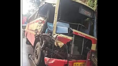 കണയന്നൂർ: എറണാകുളം കൂത്താട്ടുകുളത്ത് കെ എസ് ആർ ടി സി ബസ്സുകൾ കൂട്ടിയിടിച്ച് വൻ അപകടം