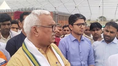 करौली:नांगलशेरपुर में व्यवस्थाओं का निरीक्षण के बाद बोले प्रभारी मंत्री #57newskarauli #KisanSammelan Part 4